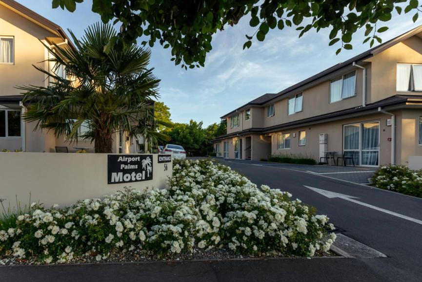 Airport Palms Motel Крайстчерч Екстер'єр фото